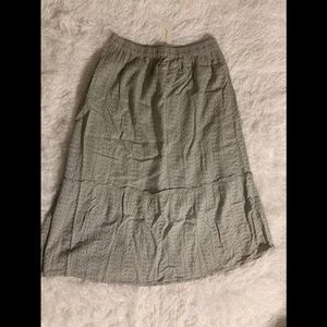 NWT Sim & Sam Eyelet Midi Skirt Size Large
